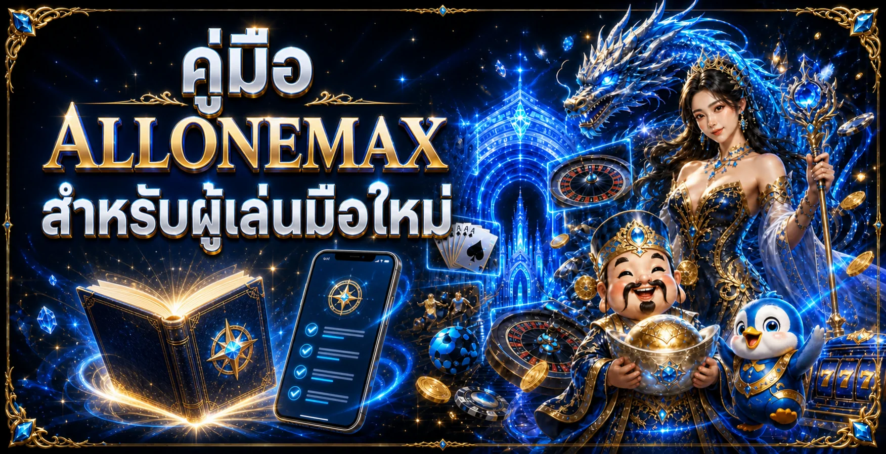 ALLONEMAX คู่มือสมัคร ฝากถอน และเลือกเกมสำหรับมือใหม่